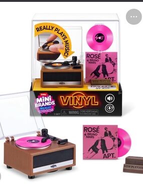 ZURU Mini Brands Vinyl Toy Record Player - Pink